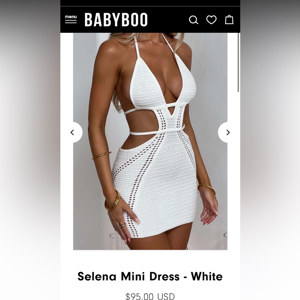 Selena Mini Dress - White